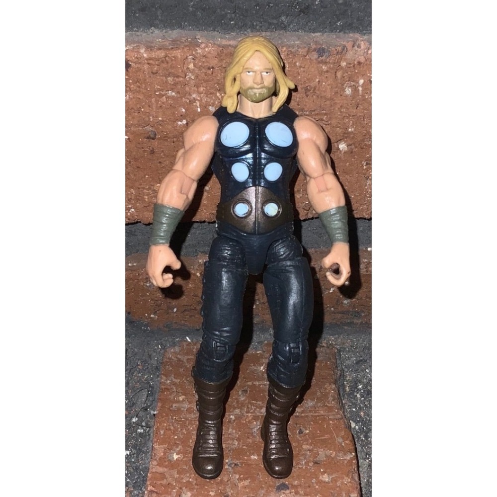 Marvel Legends Thor Action Figure Black Blue Suit Avengers God of Thunder 3.75"